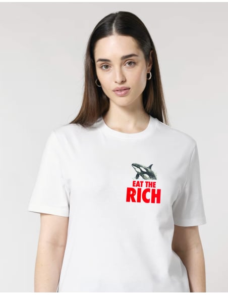Eat the Rich - No Borders - T-Shirt - White