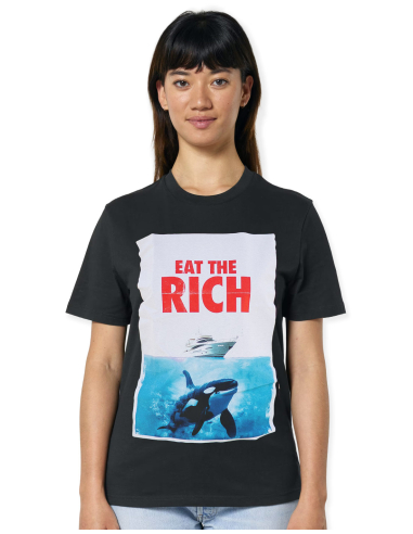 Eat the Rich - No Borders - T-Shirt - Black - @ No Borders