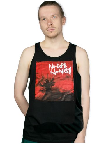 No Cops No Nazis - Tank Top - Schwarz/ROT - @ No Borders