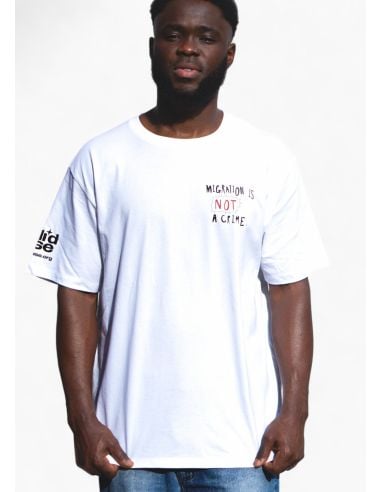 Migration is not a Crime 2.0 - SOLI T-Shirt - White - @ No Borders