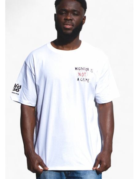 Migration is not a Crime 2.0 - SOLI T-Shirt - White Migration is not a Crime 2.0 - SOLI T-Shirt - White