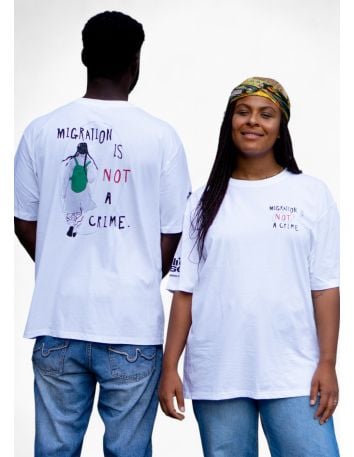 Kein Mensch ist illegal - Wintermütze - Lila - @ No Borders