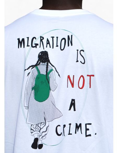 Migration is not a Crime 2.0 - SOLI T-Shirt - White Migration is not a Crime 2.0 - SOLI T-Shirt - White