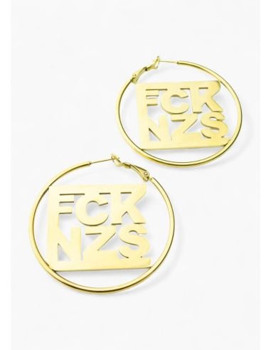 FCK NZS - Sixblox - Creolen - Gold - @ No Borders