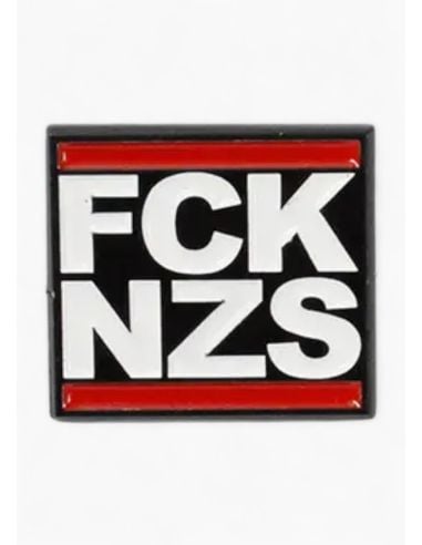 FCK NZS - True Rebel - Metallpin - Schwarz - @ No Borders