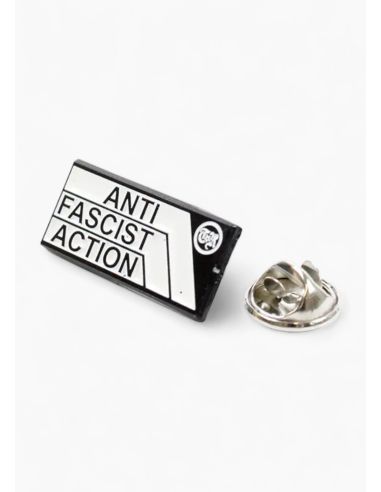 Anti Fascist Action - True Rebel - Metal Pin - @ No Borders