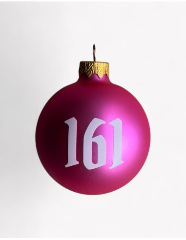 161 - No Borders - Christmas bauble - Pink - @ No Borders