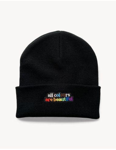 All Colours Are Beautiful - No Borders - Beanie - Patch - Black - @ No Borders