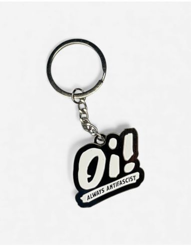 Oi! Always Antifascist - No Borders - Key Chain - @ No Borders