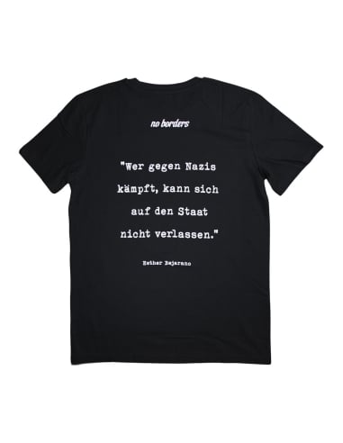 Wer gegen Nazis kämpft... - No Borders - T-Shirt - Black - @ No Borders