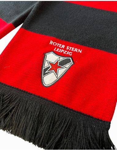 Roter Stern Leipzig - Wool Scarf - Balken - Red/Black - @ No Borders
