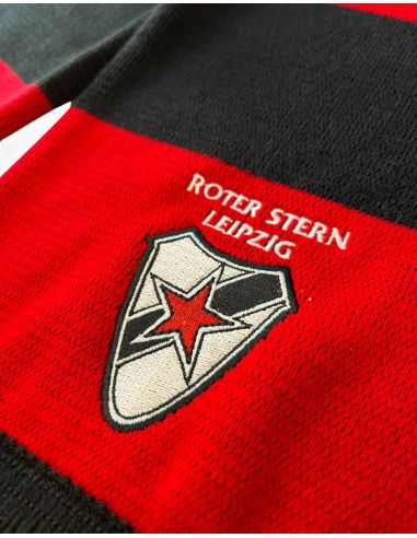 Roter Stern Leipzig - Wool Scarf - Balken - Red/Black - @ No Borders