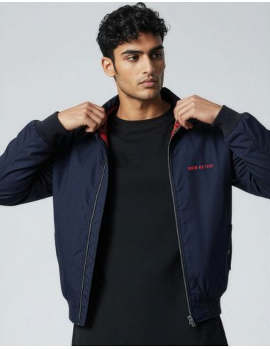 Mob Action Classic - Jacket - Harrington - Navy/Red - @ No Borders