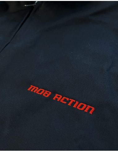 Mob Action Classic - Winter Jacket - Hooded Harrington - Black/Red - @ No Borders