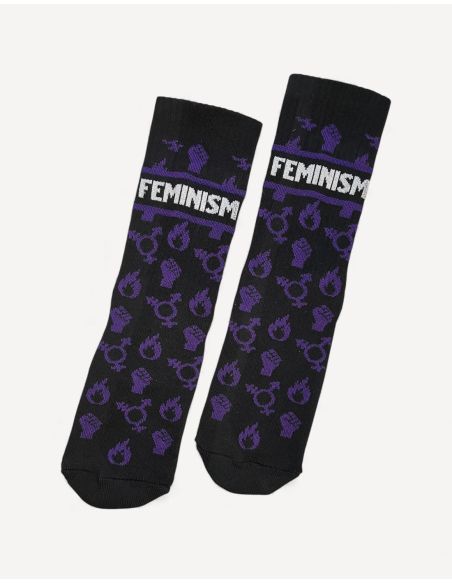 Feminism - No Borders - Socken - Schwarz Feminism - No Borders - Socken - Schwarz