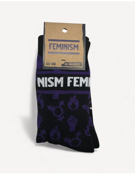 Feminism - Socks - No Borders - Black Feminism - Socks - No Borders - Black