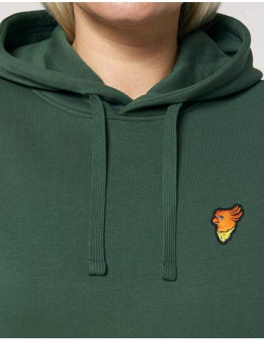 No Borders Cockatoo - Hoodie - Bottle Green - @ No Borders