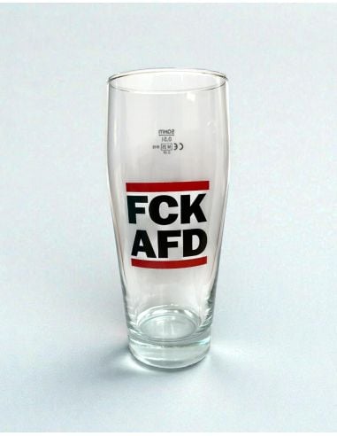 FCK AFD - Beer glass - @ No Borders