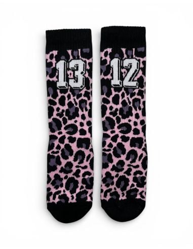 1312 Leo - No Borders - Socks - Pink - @ No Borders