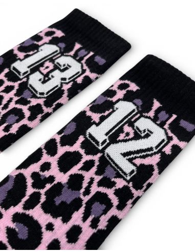 1312 Leo - No Borders - Socks - Pink - @ No Borders
