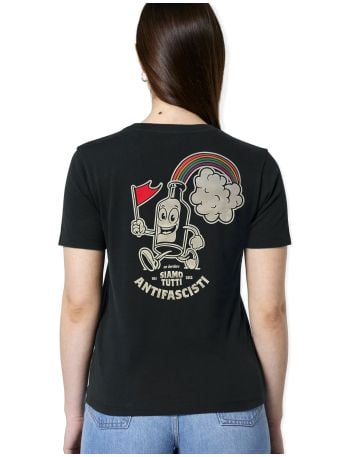 Molli - No Borders - T-Shirt waisted- Natural Raw - @ No Borders