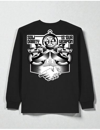 Sea Punks - Longsleeve - Solidarity is our Weapon (limited edition) - Black - @ No Borders