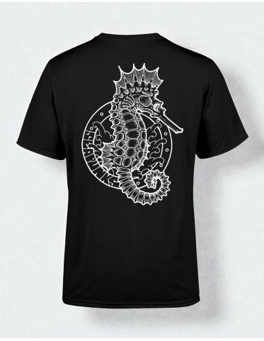 Sea Punks - T-Shirt - Seahorse - Black - @ No Borders