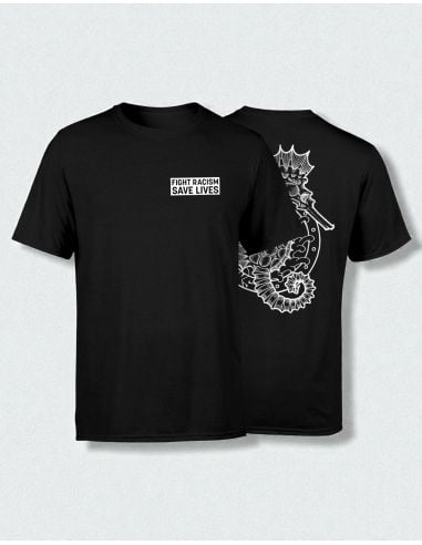 Sea Punks - T-Shirt - Seepferdchen - Schwarz - @ No Borders