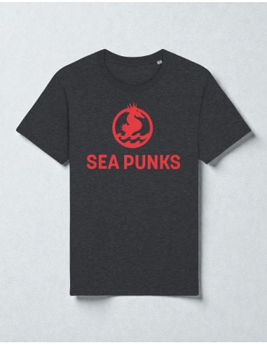Sea Punks - T-Shirt - Fight Racism-Aufdruck - Dark Heather Grey - @ No Borders