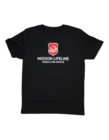 Mission Lifeline - SOLI T-Shirt - Front Print - Black - @ No Borders