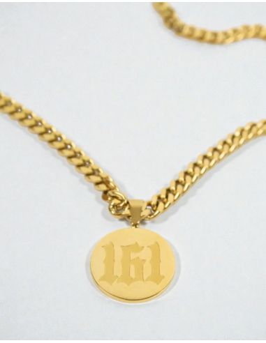 161 - True Rebel - Necklace - Classic Pendant - Gold - @ No Borders