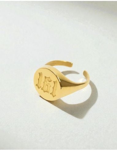 161 - True Rebel - Siegelring - Classic - Gold - @ No Borders
