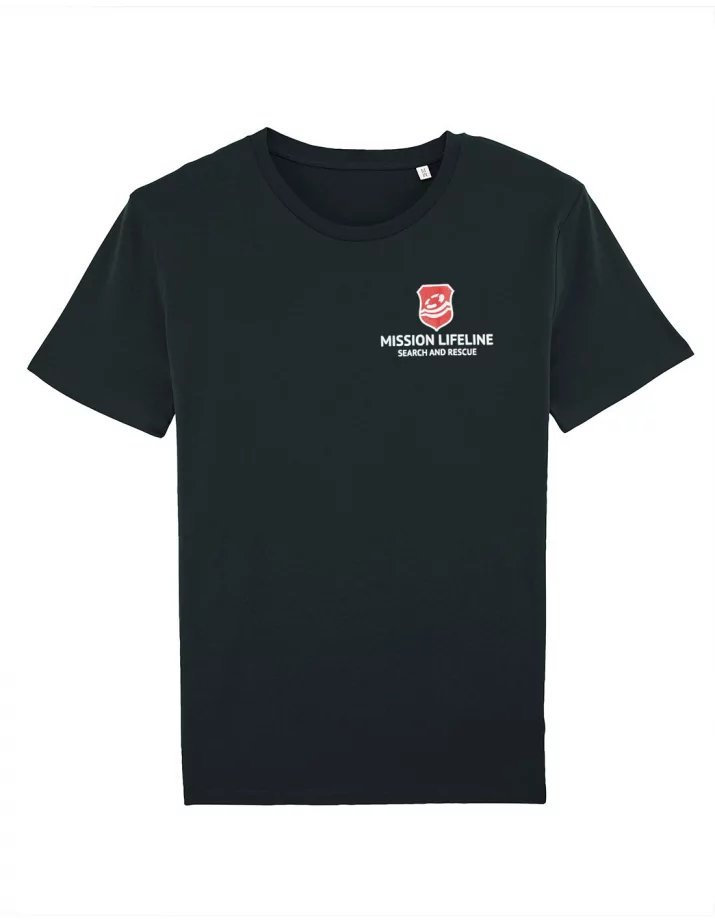 Mission Lifeline - SOLI T-Shirt - Pocket Print - Black