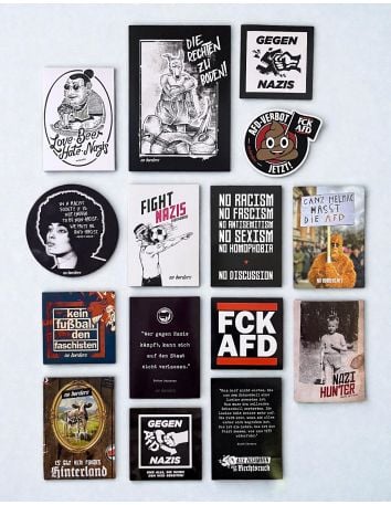 Siamo Tutti Antifascisti - Mob Action - T-Shirt - White - @ No Borders