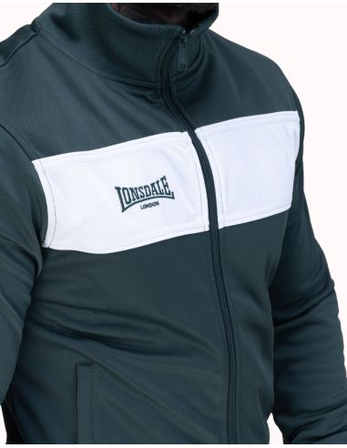 Lonsdale - Track Jacket - Alnwick - Green/White - @ No Borders