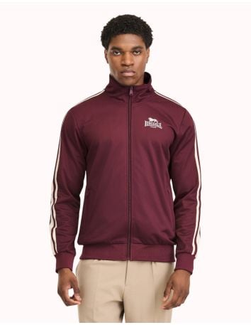Roter Stern Leipzig - Lonsdale - Track Jacket - Calshot - Oxblood/White - @ No Borders