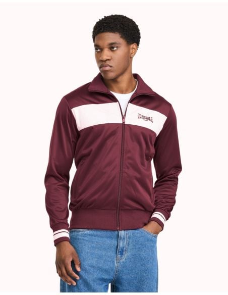 lonsdale-trainingsjacke-meols-oxblood-ecru-vorderseite