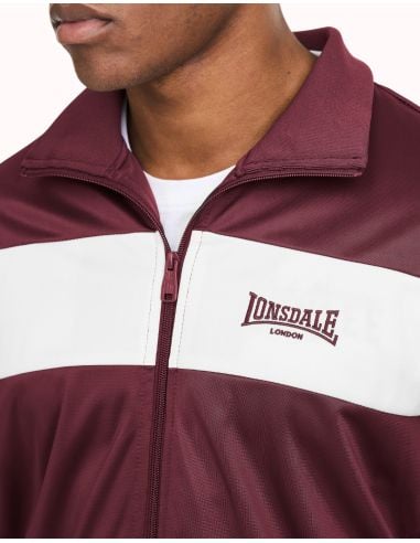 Lonsdale - Trainingsjacke - Meols - Oxblood/Ecru - @ No Borders