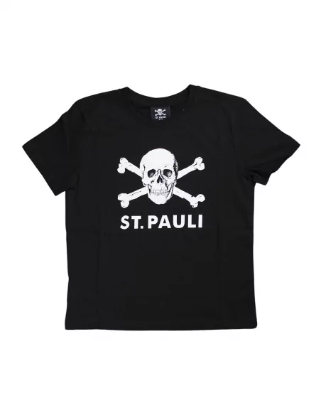 St. Pauli - T-Shirt Kids - Totenkopf - Black