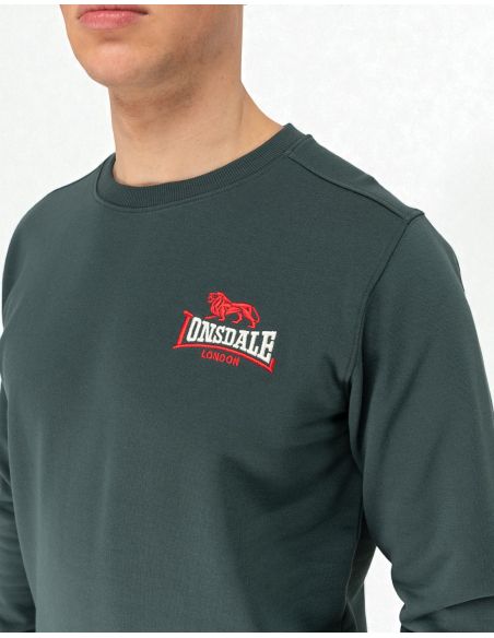 lonsdale-sweater-lympstone-bottle-green-detail lonsdale-sweater-lympstone-bottle-green-detail