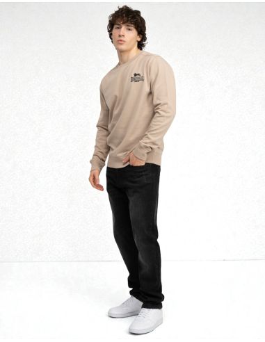 Lonsdale - Sweater - Lympstone - Sand/Black/Anthracite - @ No Borders