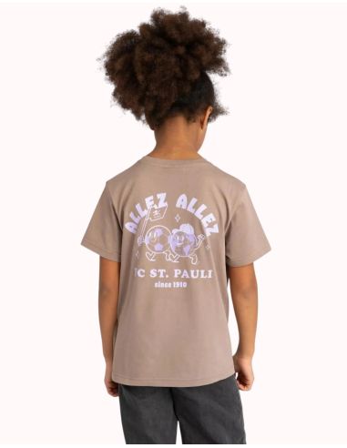 St. Pauli - T-Shirt Kids "Allez Allez" - Hellbraun/Flieder - @ No Borders