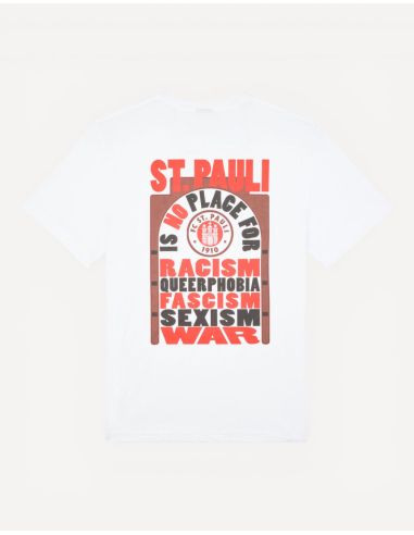 St. Pauli - T-Shirt - No Place for 2025 - White - @ No Borders