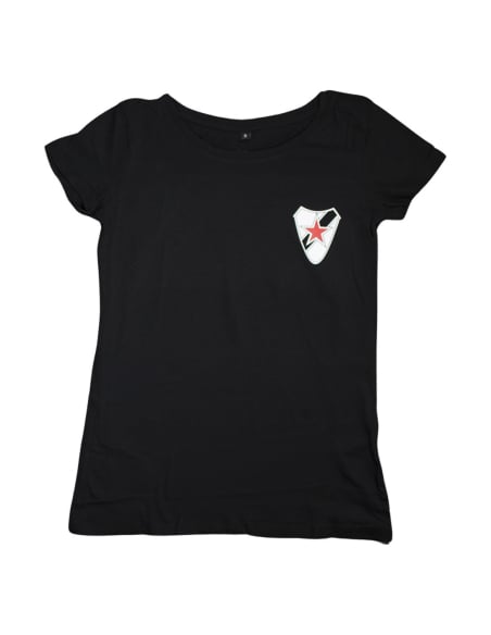 Roter Stern Leipzig - T-Shirt fitted - No Discussion - Black