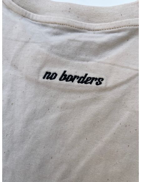 Kein Mensch ist illegal - No Borders - T-Shirt - Natural Raw