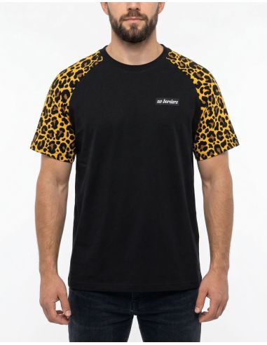 Leo Raglan Sleeves - No Borders - T-Shirt - Black - @ No Borders