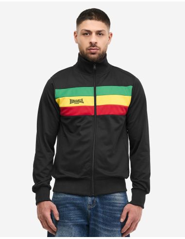 Lonsdale - Training Jacket - Sounds Three -Black/Rainbow - @ No Borders