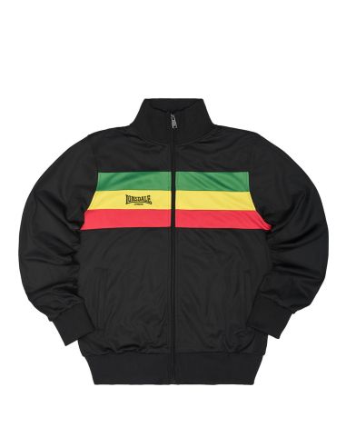 Lonsdale - Training Jacket - Sounds Three -Black/Rainbow - @ No Borders