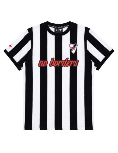 Roter Stern Leipzig - Retro Jersey - No Borders - Black/White - @ No Borders