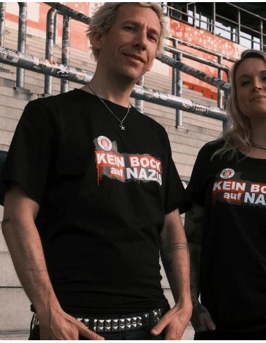 St. Pauli - T-Shirt - Kein Bock Auf Nazis - Black - @ No Borders